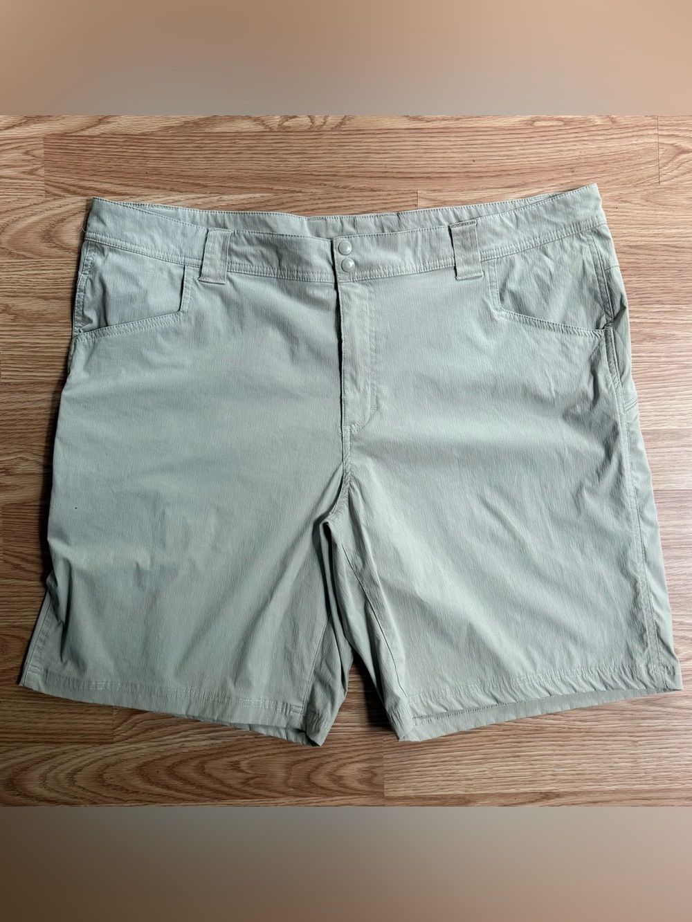 Columbia PFG Fishing Shorts Tan Nylon Stretch Men’s 42